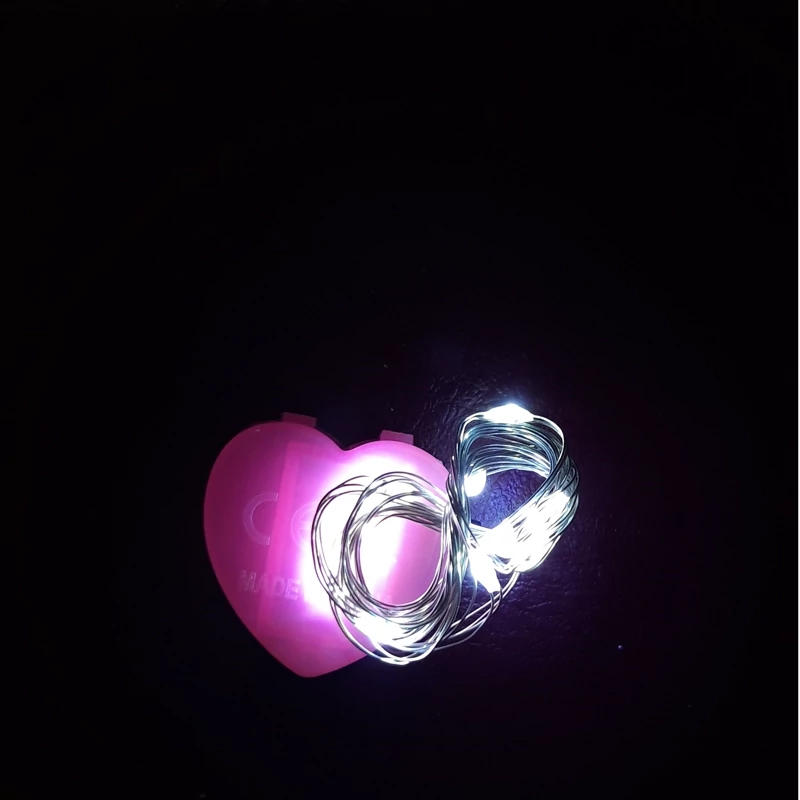 ریسه مفتولی 1متری مهتابی دارای رقص نور و باطری